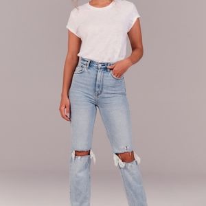 Abercrombie the 90s straight ultra rise NWT